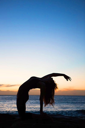 ustrasana, camel pose